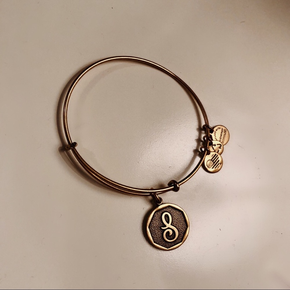 Gold Monogram “S” Alex & Ani Bracelet